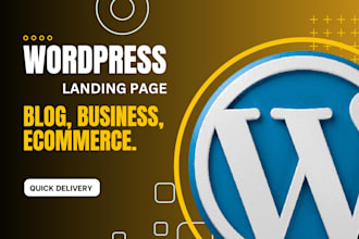 design responsive wordpress blog, business landing page