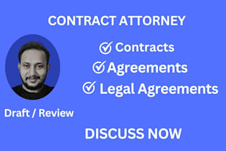 write or review legal contracts and agreements