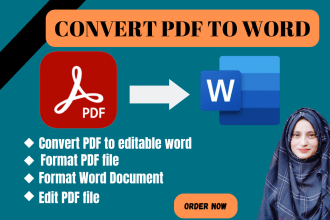 do PDF conversion, convert PDF to microsoft ms word