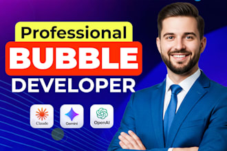 do bubble io website development, build bubble app, bubble mvp saas developer