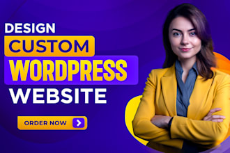 design, redesign wordpress landing page elementor, wordpress website development