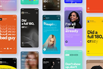 spotify banner creation for music industry to increase playlist clicks and brand