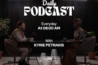 podcast cover art or podcast logo designer