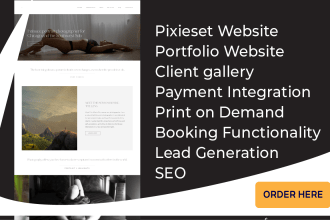 pixieset, photography website, client gallery, booking website, portfolio, print