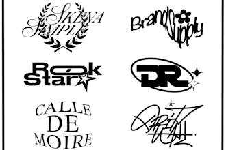 design simple awesome streetwear logo your brand