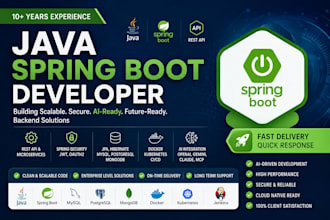 develop ai powered java spring boot backend microservices