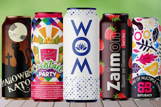 do can label beer, soda, seltzer, water, beverages, energy drink, coffee, juice