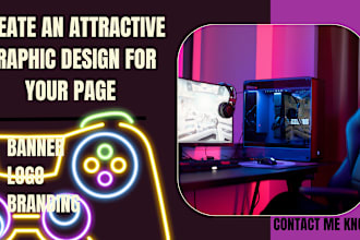 design an attractive logo and banner for your gaming platform
