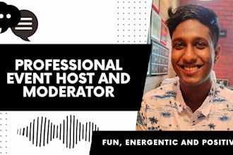 host, moderate, or anchor your online events