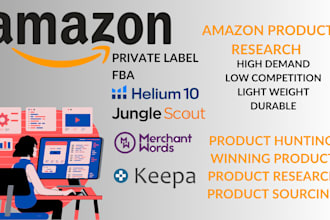 do amazon product hunting , product research for fba and pl