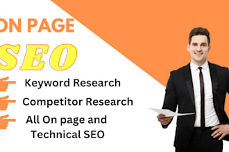 do website onpage SEO and technical optimization service of wordpress