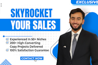 be your sales copywriter, crafting killer copy that converts