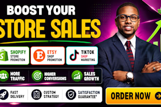 boost shopify sales,shopify promotion,etsy shop promotion,tiktok shop marketing