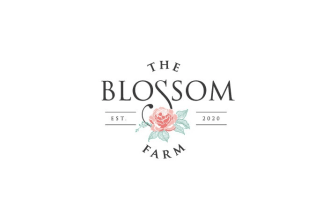 make watercolor feminine boho hand drawn and flower logo