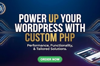 do PHP web development for your wordpress website