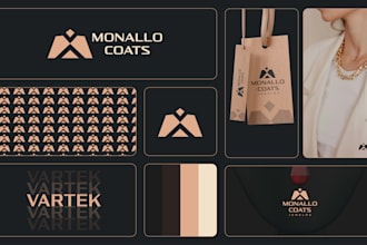 do minimalist luxury fashion streetwear clothing brand logo and branding kit