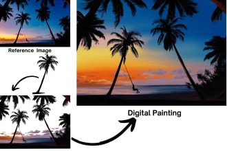 draw digital art from your imagine or reference