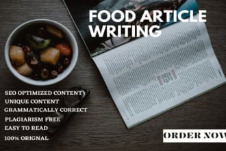 write food articles and blogs