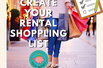 create a airbnb essential shopping checklist