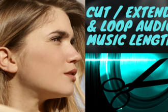 cut music merge sound loop and split audio length