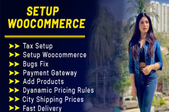 fix and setup woocommerce taxes, shipping, any error, dynamic pricing rule