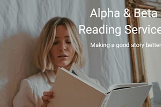 alpha or beta read your manuscript