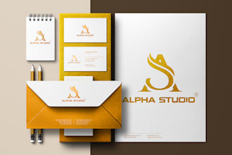 do unique modern minimalist luxury business logo design