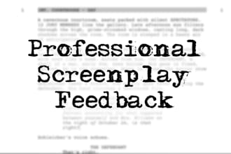 provide professional screenplay coverage and script feedback