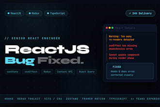 fix reactjs bugs, hooks errors, and state issues in your react app
