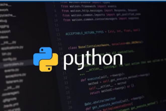 write, debug, edit python code to create algorithms