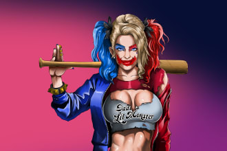 draw a digital illustration and portrait art for you