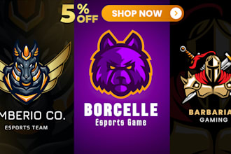 create mascot logo design for crypto, sports, and gaming