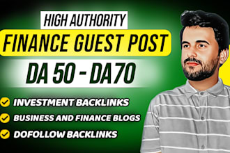 do investment and finance guest post on da 70 finance blogs