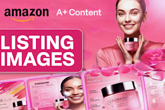 design amazon listing images, product infographics, a plus content ebc