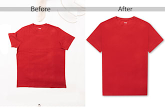 do flat lay image editing ghost mannequin wrinkle remove