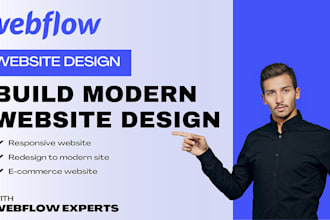 build a webflow website with a responsive design