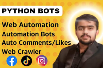 create bots, web crawler and web automation using python