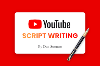 be your professional script writer for youtube scriptwriting
