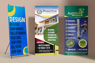 design flyer, dl flyer poster and brochures