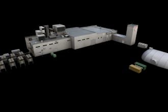 create 3d building low poly for games and simulation