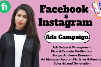 setup facebook and instagram ads for sales and leads