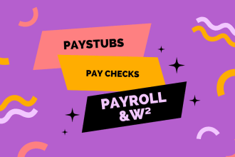 do paystubs, check stub,paycheck, stubs and w2 1099 1040