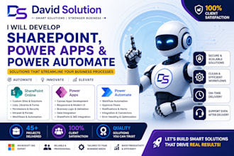 develop sharepoint online, power apps and automate solutions