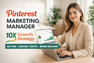 be your pinterest account manager with SEO optimized pins and boards
