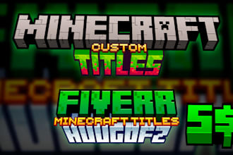 do custom minecraft series title