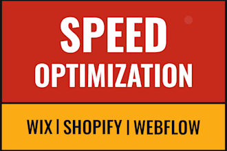 speed up wix shopify webflow website on google pagespeed insight