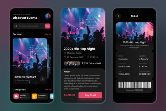 event booking app, ticket booking app, live streaming app, event management app