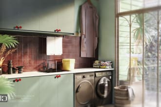 design delicate laundry room gym and study etc