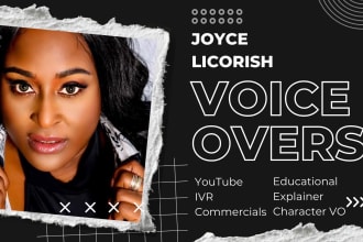 voice your educational video or IVR in english I am an african american narrator