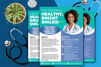 design professional one pager marketing flyer medical flyer